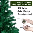 thumbnail image 5 of 7Ft USB Artificial Christmas Trees Xmas Detachable Tree with 1000 Branch Tips Decoration with DIY 450 LED Lights 8 Lighting Modes, 5 of 6