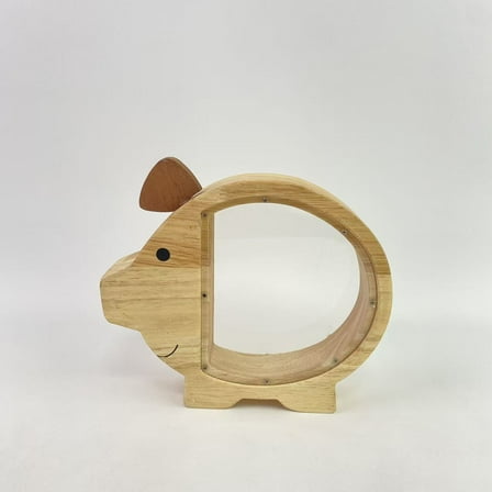 kolanddo Piggy banks，Piggy Bank Cute Money Bank for Boys and Girls Unbreakable Wooden Coin Bank Creative Savings Can Personalized Gifts for Birthday and Decoration