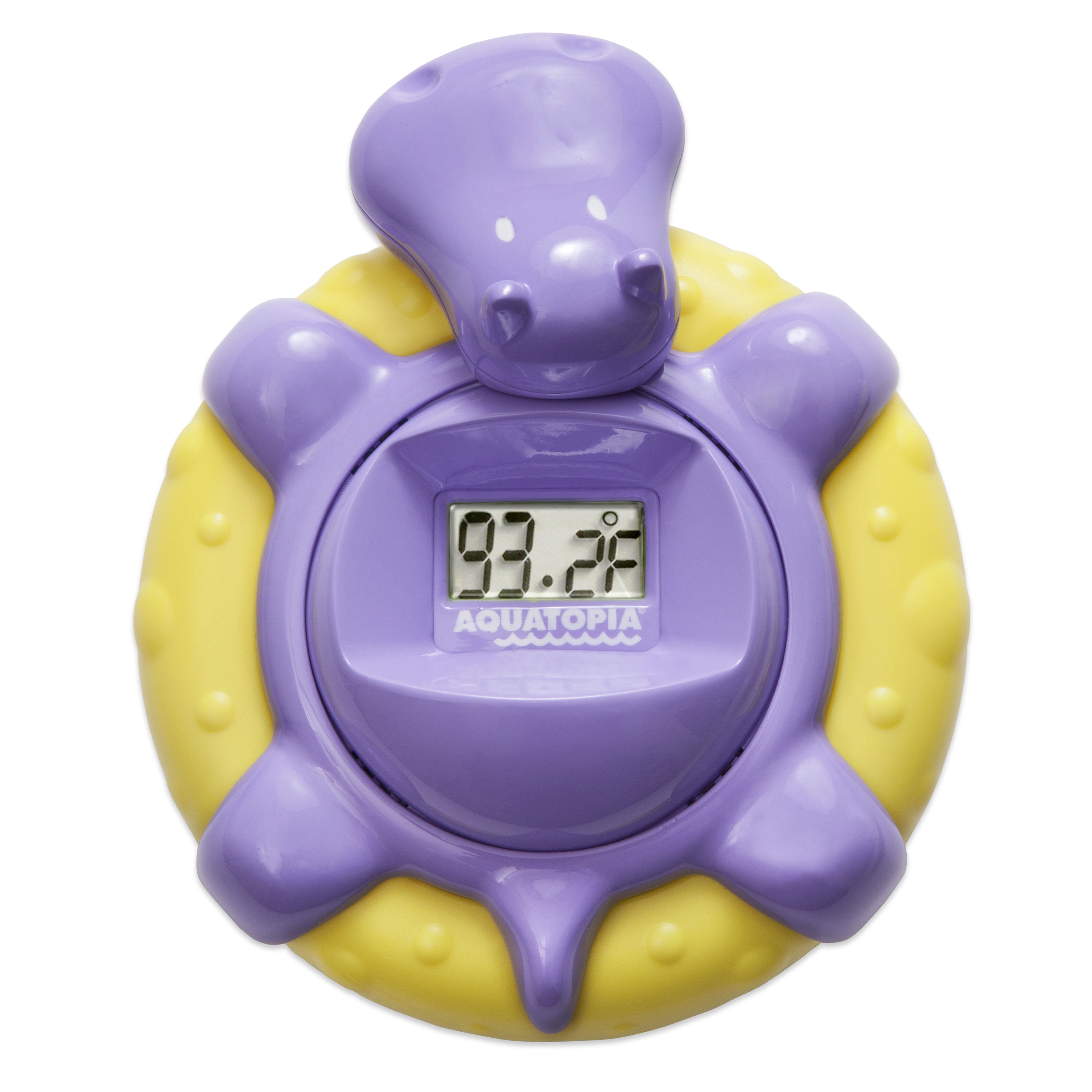 as described P PRETTYIA Baby Temperature Water Bath Thermometer Duck Hippo Crocodile Bath Tester Toy Purple Hippo