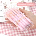 thumbnail image 2 of amdohai Honey Peach Pattern Retractable Gel Pens, 0.5mm, Black Ink, 10 Count, 2 of 8