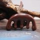 thumbnail image 1 of Peine de masaje de madera de ébano con dientes anchos, antienredos, para cabello grueso, masaje suave del cuero cabelludo, color negro., 1 of 5
