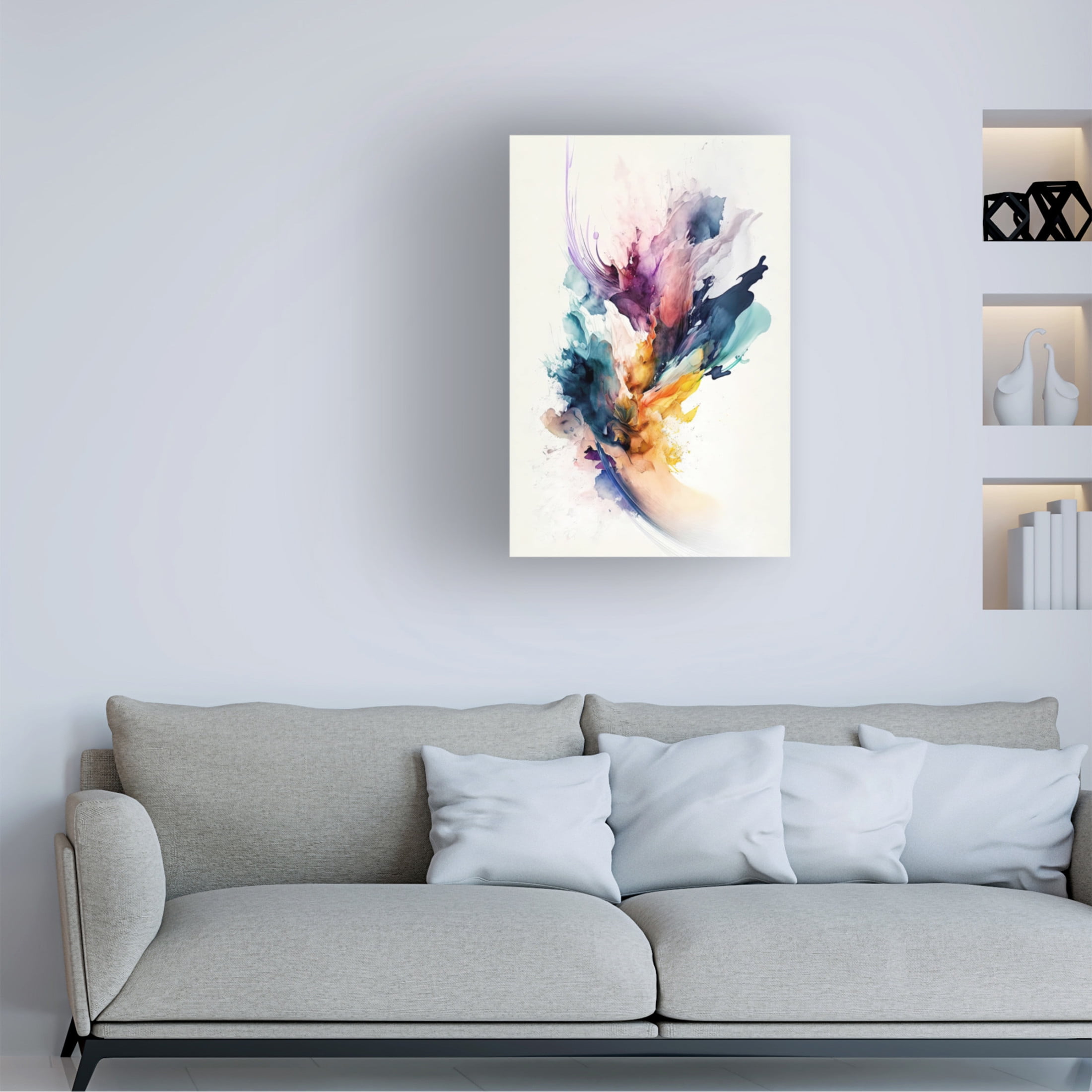 Trademark Fine Art Mauro  Whispers of Color Canvas Wall Art