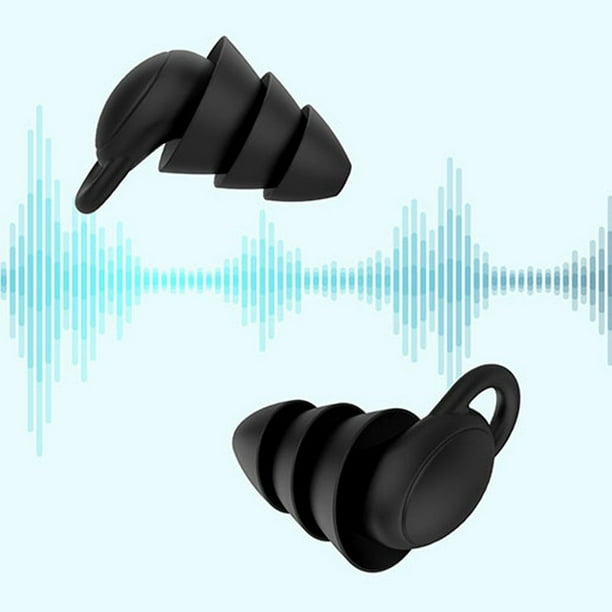 Une paire de bouchons d'oreille en silicone anti-bruit ronflement