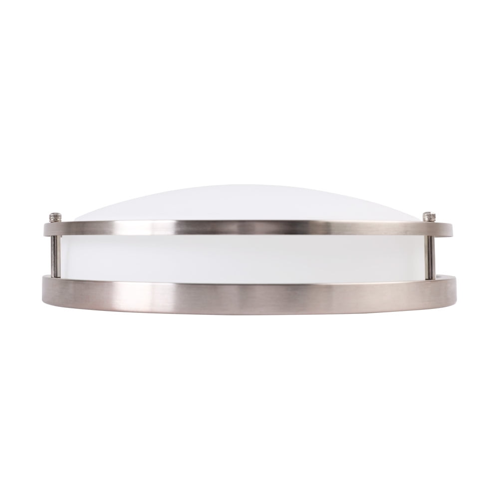 Better Homes & Gardens 14" LED Flush Mount Light, 5 Adjustable Color Temps, Indoor Use, ETL Certified, Energy Star Rated, Brushed Nickel