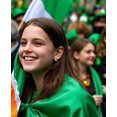 thumbnail image 3 of 925 Sterling Silver Green Love Clover Hoop Earrings for Women Teens Irish Shamrock Huggie Earrings for Summer, 3 of 6