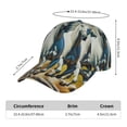 thumbnail image 2 of Lsque Running horses Pattern Baseball Cap Trucker Low Profile Hat Golf Dad Hat Adjustable Original Classic Unconstructed Plain Cap Men Women, 2 of 6