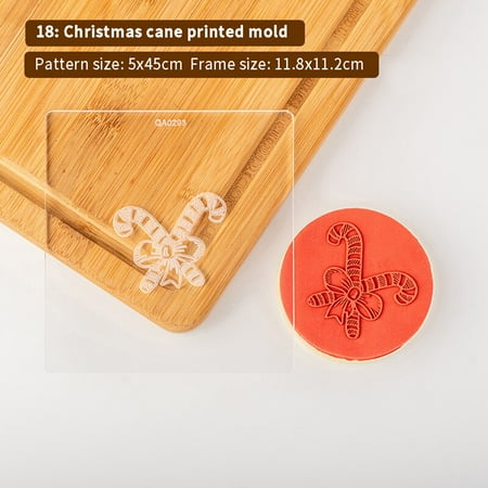 

Christmas Deer Santa Claus Snowman Cake Cookie Press Stamp Embosser Cutter Acrylic Fondant Sugar Cra