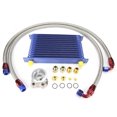 thumbnail image 1 of Enfriador de aceite de motor de transmisión de coche de 13 filas AN10 Higoodz conjunto de radiador de refrigeración universal azul, 1 of 7
