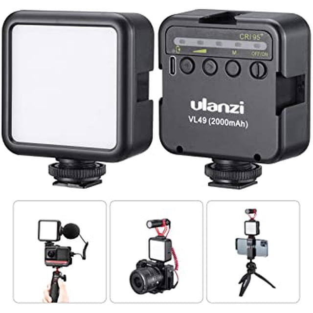 MINI LAMPARA LUZ LED VL49 NEGRA ULANZI Ulanzi Mini Lampara VL49 Negra.