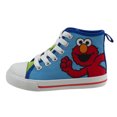 thumbnail image 2 of Sesame Street Elmo Shoes, Hi Top Sneaker with Laces, Blue Green, Toddler Size 7, 2 of 6