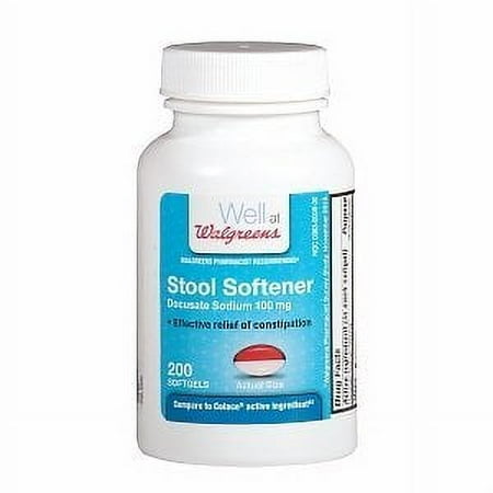 Walgreens Stool Softener Softgels, 200 ea