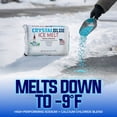 thumbnail image 2 of Snow Joe Crystal Blue, Calcium Enhanced Ice Melt Granules Deicer for Driveway, 50 lb Bag, 2 of 12