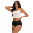 thumbnail image 4 of Unique Bargains High Waisted Tummy Control Briefs 3XL Black, 4 of 6