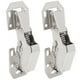 thumbnail image 3 of 2 juegos de bisagras de acero laminado en frío con forma de puente para puertas de gabinetes, accesorios para muebles, 3 of 14