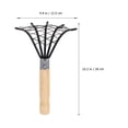 thumbnail image 2 of KAKOWELY Stainless Steel Clam Rake with Net Design for Beach Digging Black Practical Seafood Tool 1Pc,10.24"X4.92"X3.54", 2 of 5