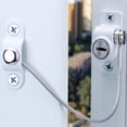 thumbnail image 4 of Restrictor de ventana para niños Cerradura de seguridad abatible (paquete de 4) Los niños evitan que los niños se caigan Cerradura de ventana Protección para bebés, 4 of 5