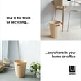 thumbnail image 3 of Umbra Woodrow Trash Can 2-Gallon (7.5 L) Capacity,Natural, 3 of 6