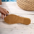 thumbnail image 4 of Sandals Women Dressy Women's Fashionable And Versatile Plus-Size Flops With Decorative Polka Dots for Spring And Summer Trendy And Comfortable Slippers White 43, 4 of 9