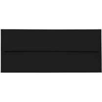 JAM Paper No. 10 Envelopes, 4-1/8 x 9-1/2, Black, 50 Per Pack
