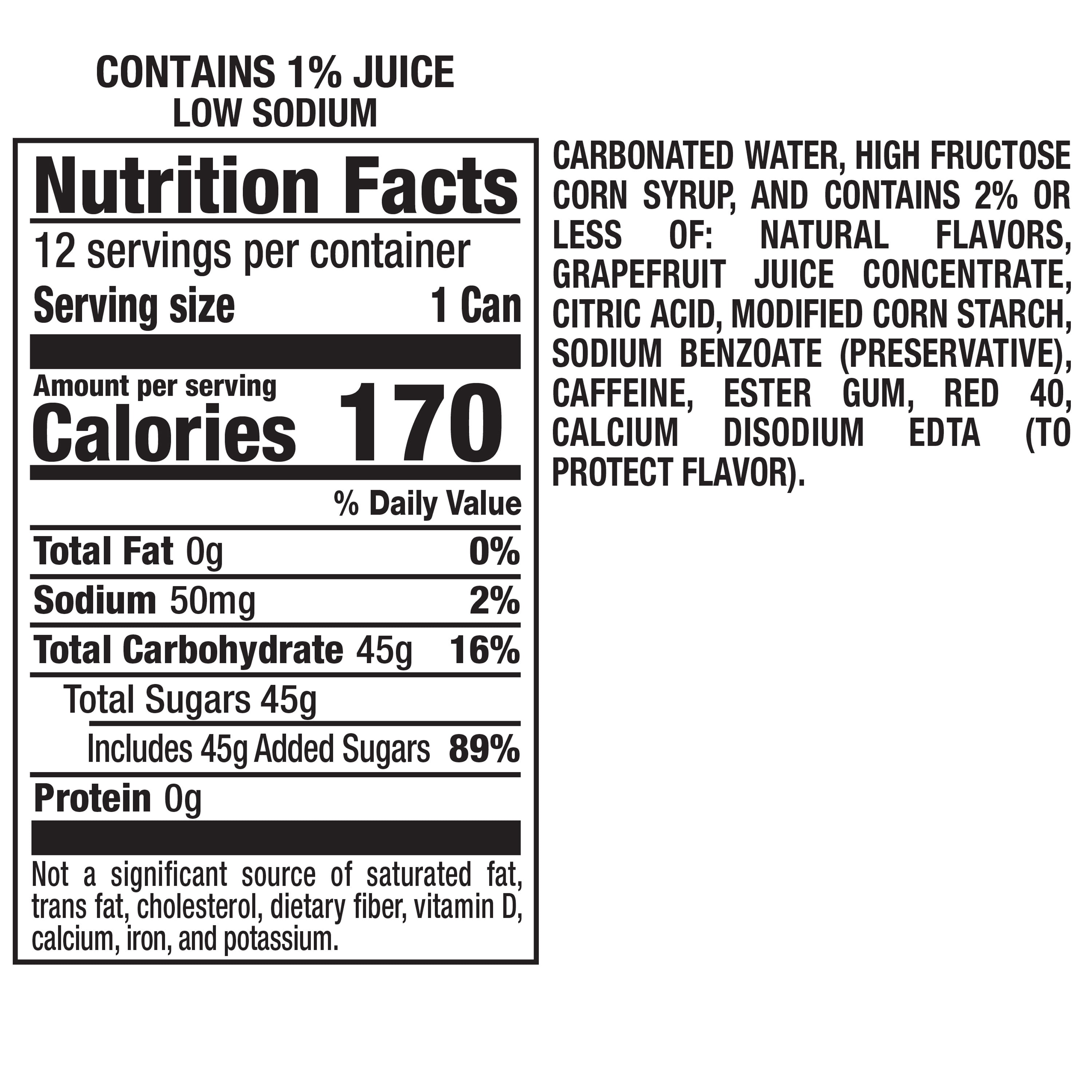 Squirt Low Sodium Ruby Red Citrus and Berry Soda Pop, 12 Fl ...