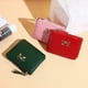 thumbnail image 2 of Monedero de mujer con cremallera de lichi, de piel suave, monedero, cartera, marea, 2 of 6