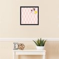 thumbnail image 3 of PinPix 17x17 Custom Cork Bulletin Board Ikat Grapefruit Poster Board Has a Fabric Style Canvas Finish, Framed in Ikat Grapefruit, by ArtToFrames (PinPix-1632), 3 of 5