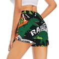 thumbnail image 3 of Sigee Dinosaur Skeleton for Women's Athletic Shorts High Waisted Running Shorts Pocket Sporty Short Gym Elastic Workout ShortsXX-Large, 3 of 9