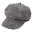thumbnail image 4 of Gorra de pico de pato portátil multifuncional estilo retro británico gorra de pintor artístico Gris, 4 of 9