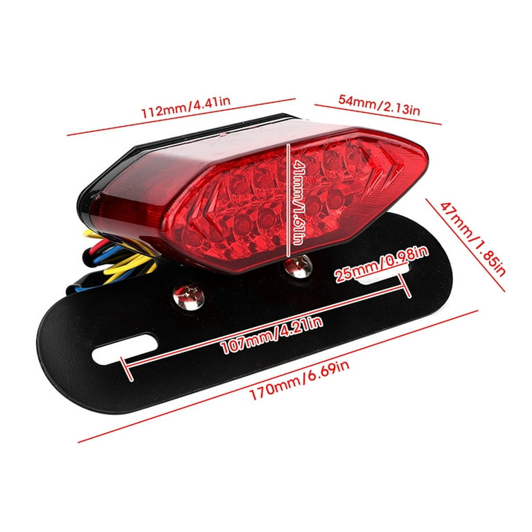 retro unviersal eclairage plaque moto turn signals for Harley Davidson  ducati hyperstrada turn signal light car moto rear light - AliExpress