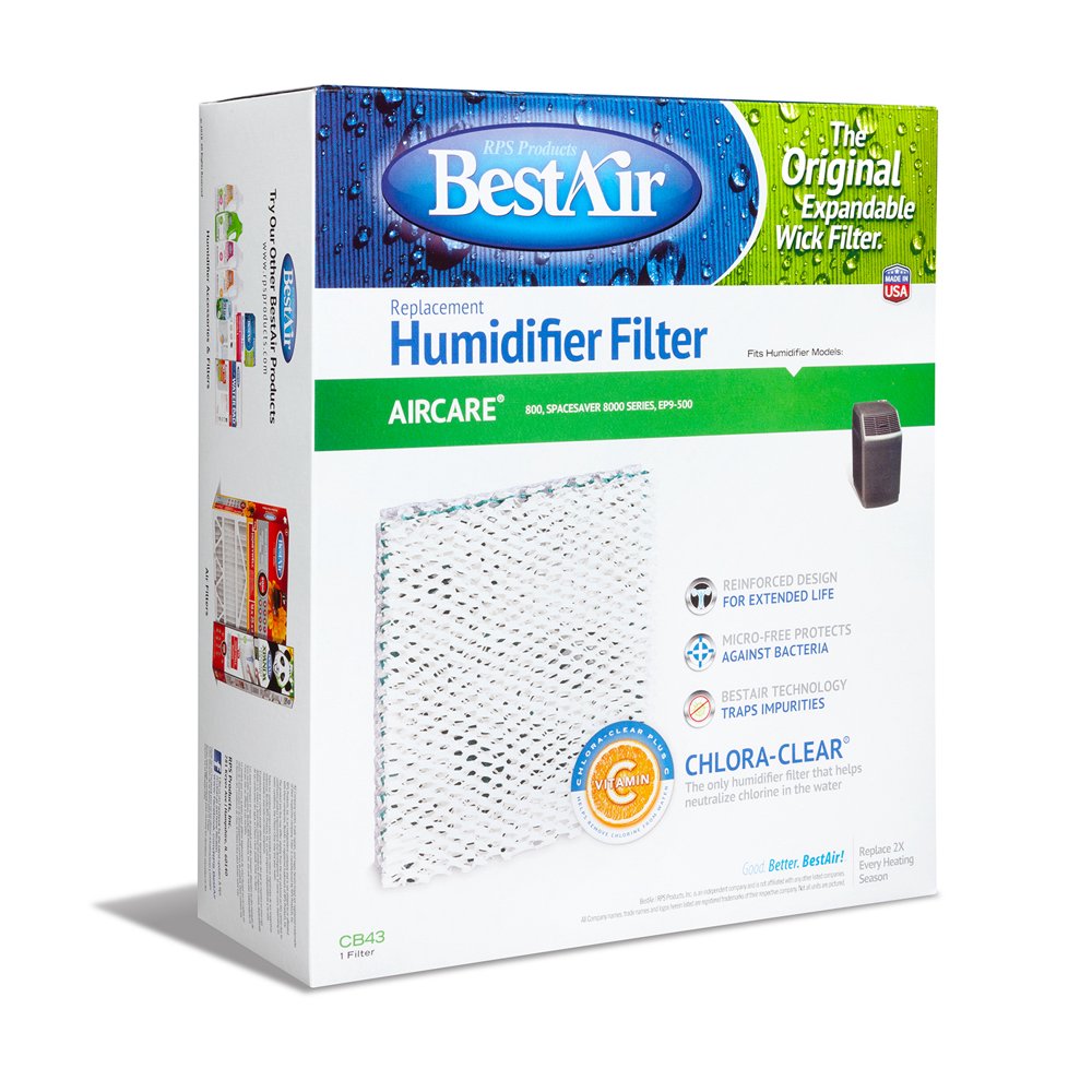 BestAir CB43 Humidifier Replacement Wick Filter for Aircare models 10.5