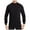 Black, variant on Men's Long Sleeve Thermal Base Layer Shirt Mid Collar Winter Warm Comfort Fit Top for Cold Weather