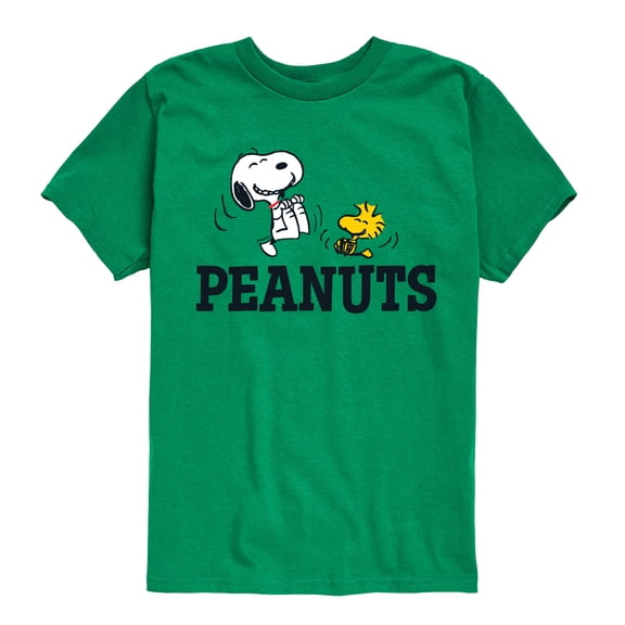 Peanuts - Snoopy And Woodstock - Toddler & Youth Short Sleeve Graphic T-Shirt