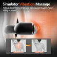 thumbnail image 4 of This 3-in-1 back massager features traction, vibration massage, and heat therapy functions, effectively relieving sciatica pain. It is suitable for massaging the neck, back, and areas affected by sci, 4 of 8