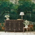 thumbnail image 3 of Vintage Forest Deer Wallpaper Mural, 3 of 8
