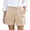 shorts 121#Beige, variant on WAYUTE Women's Shorts Solid Twill Stretchy Chino Denim Short Pants High Waist Jean Shorts Casual Versatile Summer Dailywear