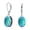 Aqua-Turquoise, variant on Womens 3.2CT Oval Pink Rhodochrosite Stone Drop Earrings Scroll Bezel Set Edge .925 Sterling Silver Lever-back