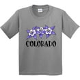 thumbnail image 3 of Inktastic Colorado Columbine Flowers Youth T-Shirt, 3 of 5