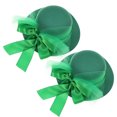 thumbnail image 4 of 1 Set 2 Pcs Pinces à Cheveux Chapeau Vert pour la Saint-Patrick (Vert), 4 of 8