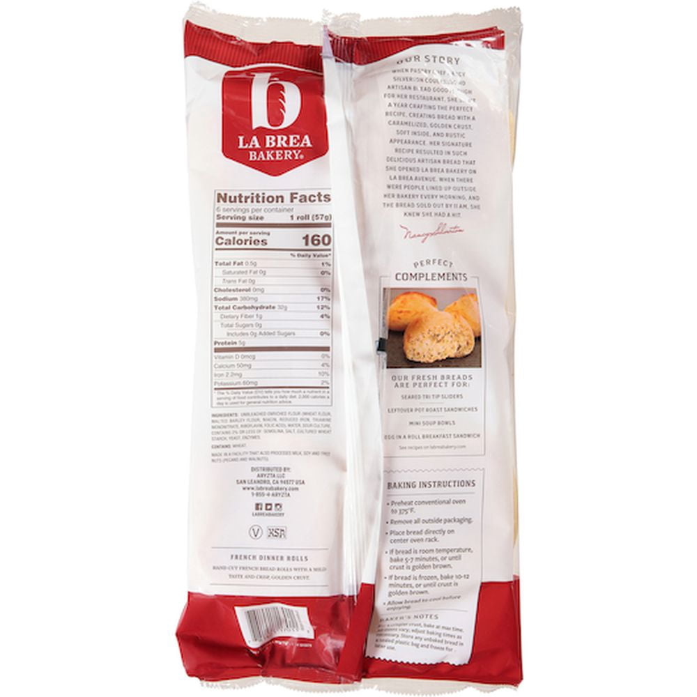 Labrea Bakery Take and Bake French Bread Roll, 2 Ounce -- 108 per Case.