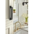 thumbnail image 2 of Amerock Medora 6-5/16 inch (160mm) Center-to-Center Rectangle Matte Black Cabinet Pull Backplate, 2 of 6
