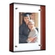 thumbnail image 1 of Marco de fotos acrílico de 5x6 pulgadas Uxcell, marcos de fotos flotantes para exhibición en pared o mesa, soporte de marco de fotos colgante para oficina en casa, marrón, 1 of 6