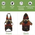 thumbnail image 6 of Fotbe Jungle Meditating Panda Print Small Dog Sweater Hoodies Pet Grey Hooded Soft Fleece Sweatshirts with Pocket Fall Winter Puppy Cat Sweaters Warm Clothes-Small, 6 of 7