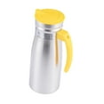 thumbnail image 2 of Jarra de agua fría de acero inoxidable de 1,0 L, recipiente para bebidas para uso diario, resistente a roturas, versátil, de 3,3 x 9 pulgadas con asa Amarillo, 2 of 8