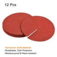 thumbnail image 3 of Uxcell 5.4" Round Nonwoven Tree Mulch Ring Mat Cover Plant Obstacle, Red 12 Pack, 3 of 5