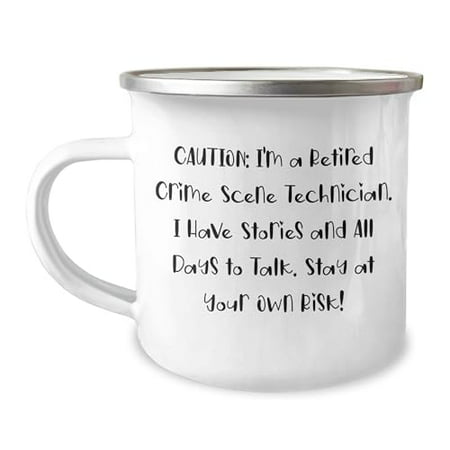 

Amangny Crime Scene Technician Gifts Funny Quote Camping Mug Gifts from Friends for Crime Scene Technician