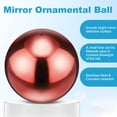 thumbnail image 2 of Uxcell Lot de 1 Boule de Miroir Creuse en Acier Inoxydable 5,4 Pouces 201 pour Maison, Extérieur Rouge Rubis, 2 of 7