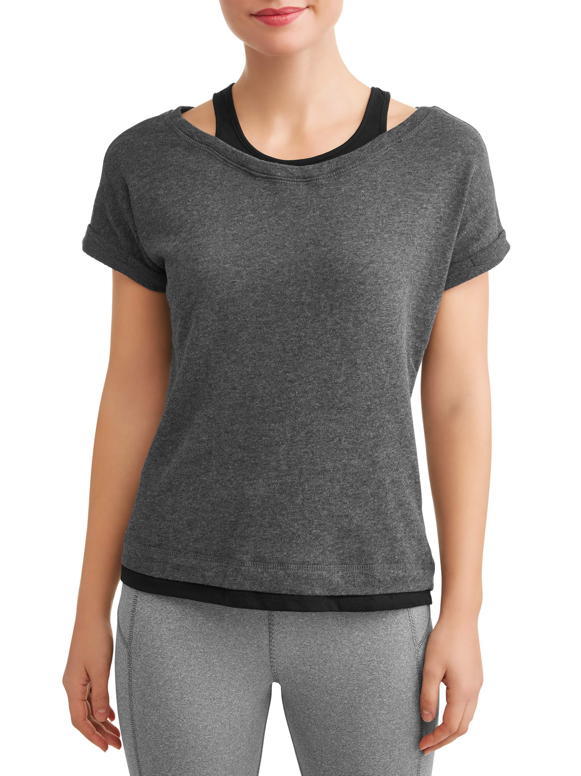 RBX RBX Women's Athleisure 2Fer S.S. Top