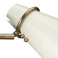 thumbnail image 4 of Golden Lighting Reeva 1-light Wall Sconce in Modern Brass and Glossy Ecru shade, 4 of 4