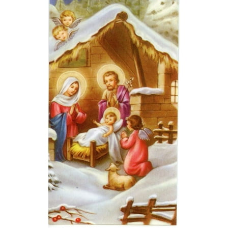 Prayer to Obtain Favors (Christmas Novena) holy card - laminated - Pack of 25