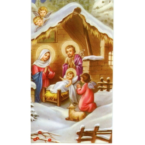 Prayer to Obtain Favors (Christmas Novena) holy card - laminated - Pack of 25